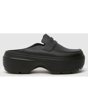 Crocs™ Stomp Loafer Shoes In - Black