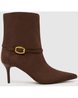 schuh Brodie Buckle Formal Boots - Brown