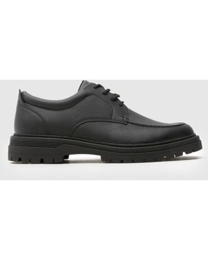 schuh Reece Moccasin Lace Up Shoes - Black