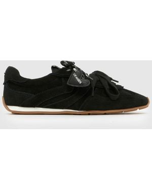 Steve Madden Abbi Charm Tonal Trainers - Black