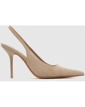 schuh Sade Slingback Court High Heels - White