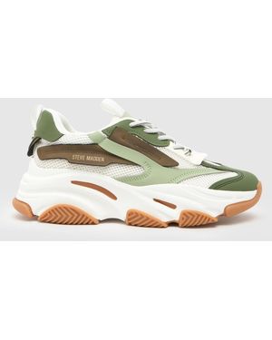 Steve Madden Possession Ladies Trainers - Green