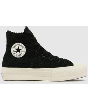 Converse All Star Lift Platform Hi Trainers - Black