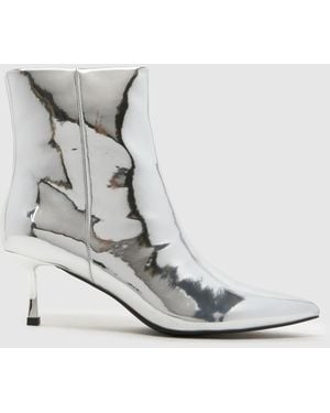 schuh Brynn Kitten Heel Boots - White