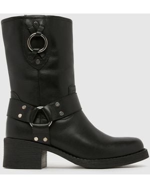 schuh Camilla Leather Festival Boot Boots - Black