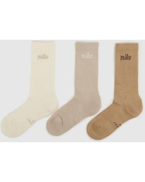 Nike Everyday Crew Socks 3Pk - White
