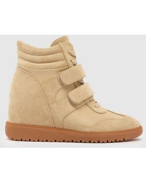 schuh Marlow Wedge Trainers - Natural