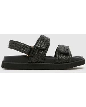 schuh Tiesha Footbed Sandals - Black