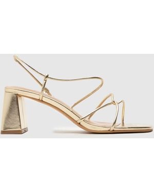 schuh Shiloh Bock Heel High Heels - Metallic