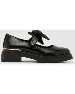 schuh Lindley Bow Mary Jane Flats - Black