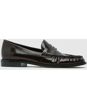 schuh Lendall Penny Loafer Flats - Black