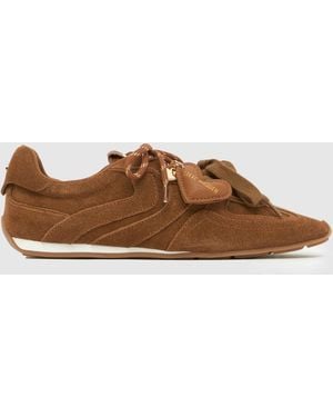 Steve Madden Abbi Charm Tonal Trainers - Brown
