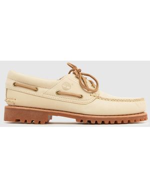 Timberland Lake House 3 Eye Lug Boat Shoes - Natural