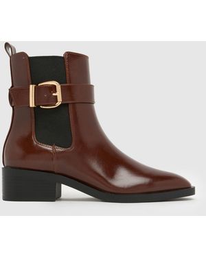 schuh Cadie Buckle Chelsea Boots - Brown