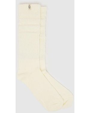 UGG Tyla Slouchy Crew Sock 1 Pack - White