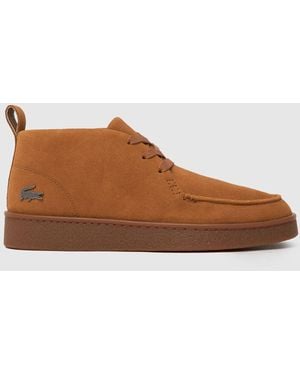 Lacoste Baseshot Chukka Boots - Brown