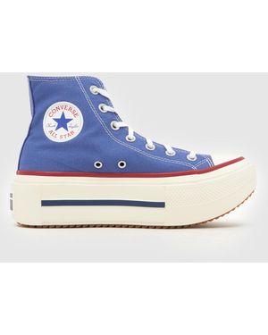 Converse All Star Lift Double Trainers - Blue