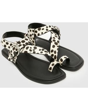 schuh Tanvi Flat Sandals - Black