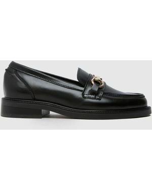 schuh Lori Snaffle Loafer Flats - Black