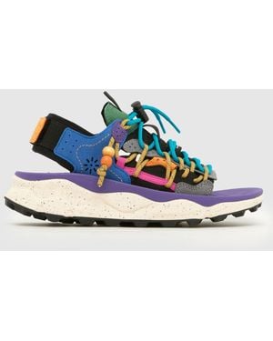 Flower Mountain Punku Sandals - Blue