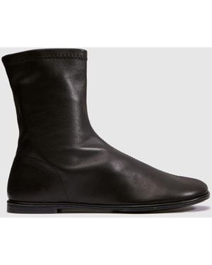 schuh Charity Flat Sock Boots - Black