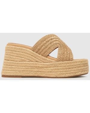 schuh Valeta Wedge Sandals - Natural