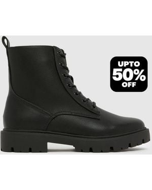 schuh Asher Chunky Classic Boots - Black