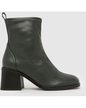 schuh Brie Sock Boots - Green