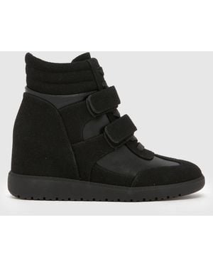 schuh Marlow Wedge Trainers - Black