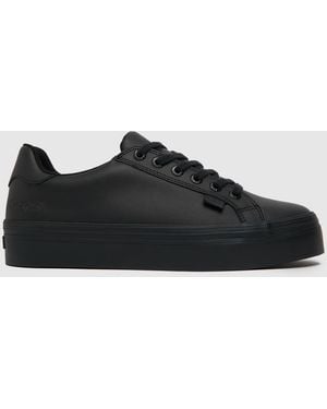 Kickers Tovni Stack Mono Flat Shoes - Black