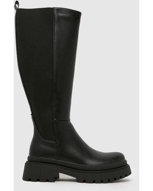 SIMMI Remus Chunky Knee High Boots - Black