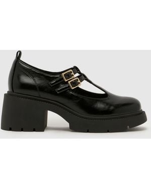 schuh Lexington Heeled Mary Jane Flats - Black