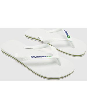 Havaianas Brasil Logo Sandals - White
