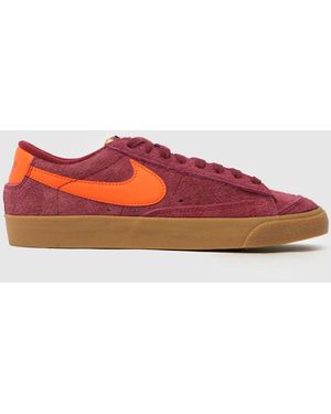 Nike Blazer Low 77 Vintage Trainers - Red
