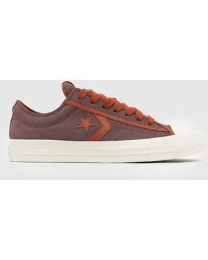 Converse Star Player 76 Suede Trainers - Brown