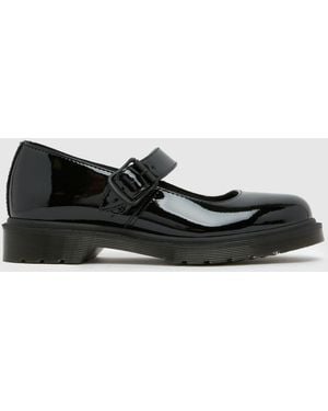 Dr. Martens Mariel Patent Mary Jane Flats - Black