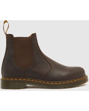 Dr. Martens 2976 Crazy Horse Unisex Chelsea Boot - Brown