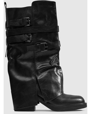 SIMMI Lowella Knee Boots - Black