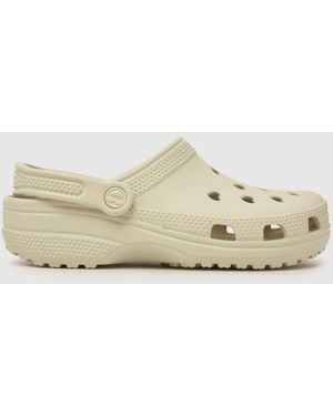Crocs™ Classic Hearts Cut Out Clog Sandals - Natural