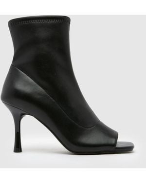 schuh Beatrice Peep Toe High Heels - Black