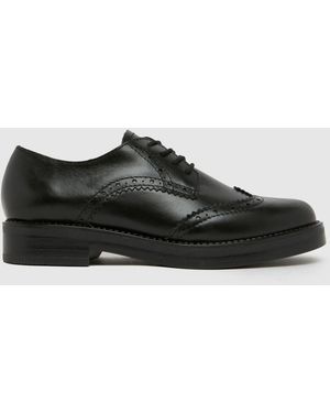 schuh Lime Flats Brogue Shoes - Black