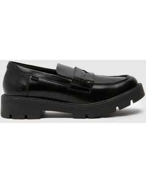 Kickers Kori Patent Loafer Flats - Black