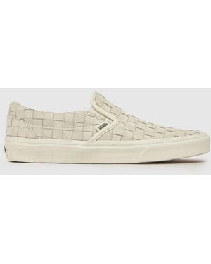 Vans Classic Slip-On Trainers - Natural