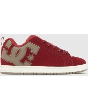 Dc Graffik Court Trainers - Red