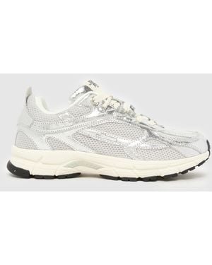 Mercer Re-Run Cracked Trainers - White