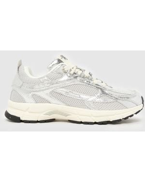 Mercer Re-Run Cracked Trainers - White