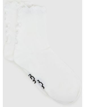 UGG Lettuce Quarter Socks 1 Pack - White