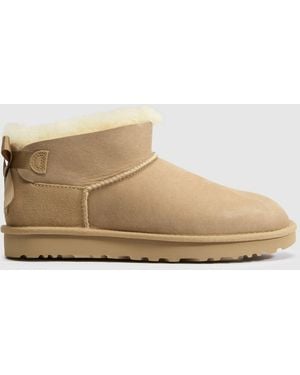 UGG Ultra Mini Bailey Bow Boots - Natural