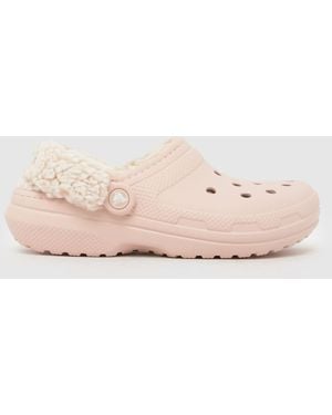 Crocs™ Classic Fleece Lined Clog Sandals - Pink