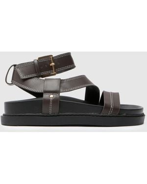 schuh Toya Chunky Footbed Sandals - Brown